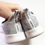 Adidas Cloudfoam Pure White/Black Tennis Shoe Photo 3