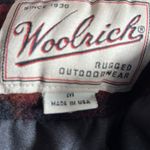 Woolrich Vintage  Cropped Red Plaid Wool Jacket Made In USA Rugged Warm Winter Photo 10