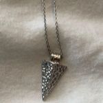 THREE silver necklaces Layered,arrowhead & crystal Photo 2