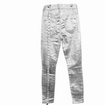 MOTHER The Looker High Waist Skinny Jeans Silver Lining Size 24 NWT Metallic Photo 1