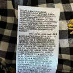 Old Navy puff sleeve black white sunflower embroidered gingham swing SZ M #2160 Photo 9