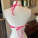 Xhilaration Neon Pink Purple Embroidered Bohemian Bikini Top Photo 5
