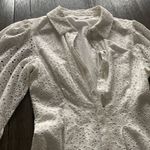 Veronica Beard  Kylan Eyelet Cotton Shirtdress in White,0, $499 Photo 7