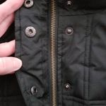 Gap VINTAGE Y2K  FAUX FUR TRIM HOOD PUFFER COAT BLACK S 2006 Photo 8