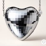 Kate Spade Silver Heart-Shaped Crossbody or clutch Bag Photo 0