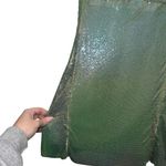 Poster Girl NEW NWT Benny Metallic Chainmail Dress Ultra Serpentine Green Blue Photo 3