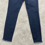 Good American Women’s Good Legs Skinny Jeans High Rise Chewed Hem Dark Wash 8/29 Photo 7