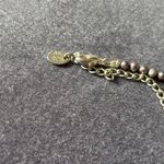 Vintage Sterling Silver Black Pearl Flower Pendant Necklace 925 AK Stamp Photo 8