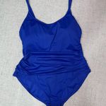 La Blanca Island Goddess Lingerie One Piece Swimsuit Sapphire Blue Plus Size 20W Photo 1
