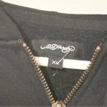 Ed Hardy  Full Zip Skull Jacket SKULL CROPPED HOODIE Y2K 90s Tattoo Art BLACK XL Photo 2