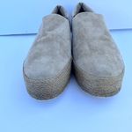Vince  Wilden Womens Espadrille Slip On Suede Leather Platform Shoe Taupe 9.5 Photo 3