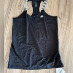 Adidas  Black Tank Top with White Straps Women’s size L - NWT Photo 0