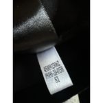 White House | Black Market WHBM Black Corduroy Single Button Blazer Jacket Size 6 Dark Academia Goth Photo 7