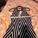 Philosophy  V-neck A-line style dress with‎ diagonal lines size M Photo 3