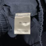 Area Stars New Drawstring Waist Raw Hem Cropped Pants Ali Navy Blue Size Small Photo 14