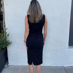 Bebe NWT  Black sexy midi bodycon dress sz xs cocktail going out party  Photo 3