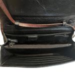 Brighton VTG Y2K Brown Woven Leather Crossbody Wallet Organizer w Phone Pocket Photo 12