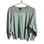 J.Crew Crewneck Sweatshirt Women’s Medium Light Green Casual Oversized Photo 1