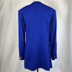Vintage Casual Corner Royal Blue Blazer Gold Button Career Office Womens 10 Photo 2