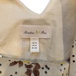 Anthropologie MEADOW RUE Plena Peppered Polka Dot Floral Yellow Shift Dress Size 10 Photo 14