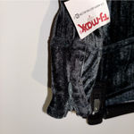 Kimchi Blue Kimchi Blue Andie Velvet pull on Pant black blue size large Photo 3