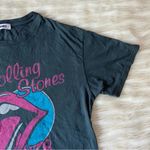 Free People Black Pink Blue Rolling Stones 78 Ticket Boyfriend Oversized T-Shirt Photo 43
