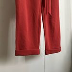 No Boundaries  High Waisted Straight Leg Ankle Dress Pants size small red orange Photo 1