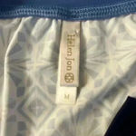 Helen Jon Rash Guard 1/4 Zip Blue and White Size Medium Photo 3