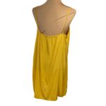 Akemi + Kin Tunic Dress Yellow Gold Slip Embroidery Bell Sleeve Size XL Extra La Photo 12