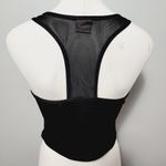 Riva USA black cropped racerback compression tank size large/xl Photo 4