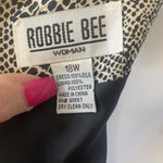 Robbie Bee 100% Silk Snakeskin Sleeveless Lined Shift Dress Womens Size 18 Luxur Photo 9