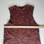 By Anthropologie Tami Sleeveless Knit Tunic Size 2X Space Dye Colorful Slit Fall Red Photo 11