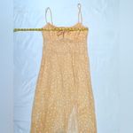 Abercrombie & Fitch  Ditsy Floral Milkmaid Midi Dress - Golden Yellow - XS Photo 11