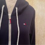 Tommy Hilfiger  Women's French Terry Hoodie Full Zip Dark Blue Navy Sz L Photo 2
