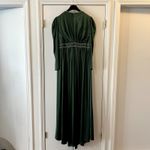 Mac Duggal  55702 Emerald Green Rhinestone Trim Puff Sleeve Gown size 14 UB Photo 7