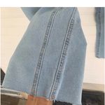 Revamped  light wash cropped frayed denim jeans size 5 Photo 4