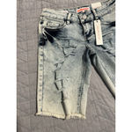 Dollhouse Denim Jean Shorts Womens Juniors Size 1 Distressed Light Washed NWT Photo 1