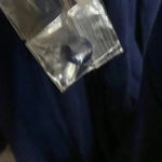 ROMANS WO SIZE 5X(38/40) NAVY TUNIC TOP WITH CROCHET ACCENT ON FRONT SOFT Blue Photo 7