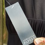 Adrianna Papell NWT  Fit Flare Ruched Waist Lace Panel V Neck Twirl Skirt Dress 4 Photo 9