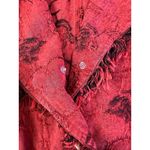 Tianello Red Jacquard Tencel Jacket Blazer Made in USA Size S Photo 4