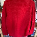 st. john's bay Vibrant Red Knit Long Sleeve Sweater M/L Photo 2