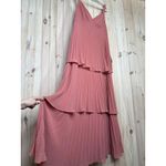Lulus NWT  Luxe Perfection Rusty Rose Pleated Tiered Backless Maxi Dress Sz XXL Photo 5