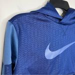 Nike dri-fit cropped sweatshirt hoodie blue size large Photo 1