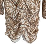 Revolve Song of Style Weston Mini Dress in Zebra Multi Size XL Tan Photo 5