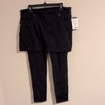 Athleta NWT  Bettona classic mini Black Skirted Leggings 2 in 1 tight CROP 25 " Photo 1