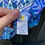 Soul Cycle Performance Printed Open Back Tank | S Blue Photo 1