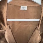 Aritzia Wilfred Satin Tie Front Long Sleeve Blouse Photo 2