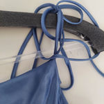 light blue silk prom dress Photo 9