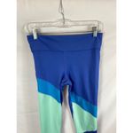 Joy Lab Color Block Blue Cropped Leggings Size Medium Photo 3