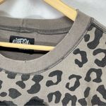 Gray Leopard Print Sweatshirt with Pink 'Babe' Design Size XL Photo 7